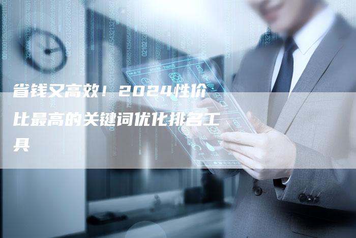 省钱又高效！2024性价比最高的关键词优化排名工具