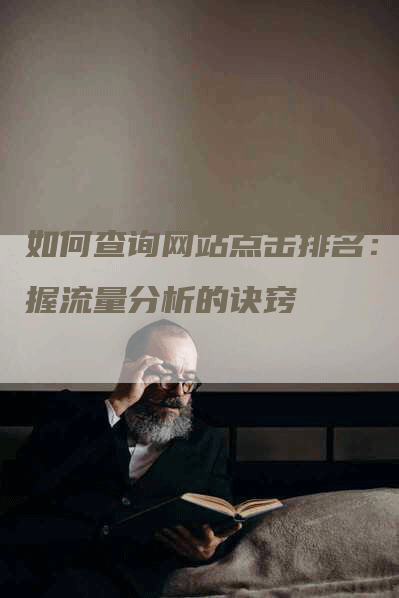 如何查询网站点击排名：掌握流量分析的诀窍