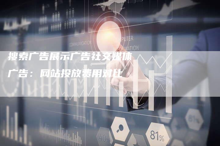 搜索广告展示广告社交媒体广告：网站投放费用对比