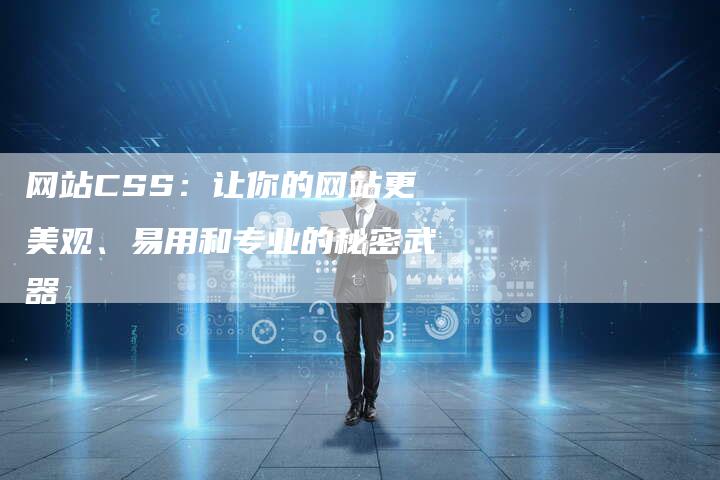 网站CSS：让你的网站更美观、易用和专业的秘密武器